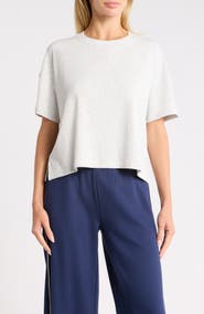 YOGALICIOUS Heavenly Ribbed Deluxe Boxy Crop T-Shirt