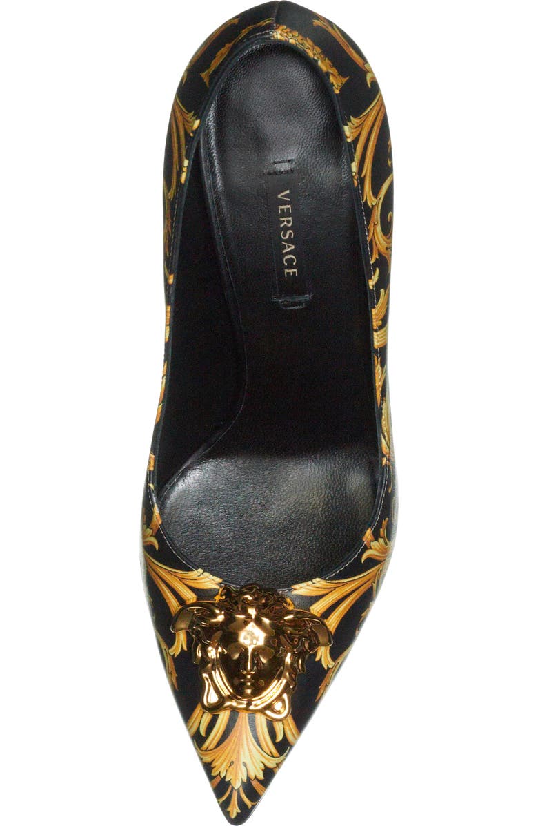 Versace Palazzo Pointed Toe Pump, Alternate, color,