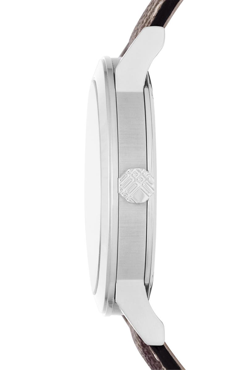 Burberry Smoke Check Strap Watch, 38mm, Alternate, color, 