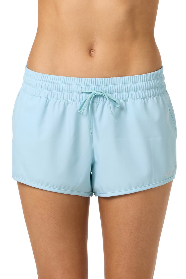 Balboa Saltwater Solids Cover-Up Shorts, Main, color, STRATOSPHERE