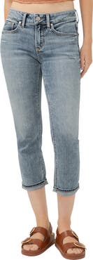 Silver Jeans Co. Suki Curvy Mid Rise Capri Jeans