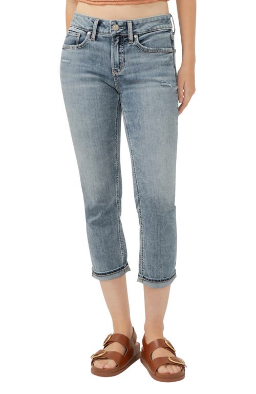 SILVER JEANS CO. SILVER JEANS CO. SUKI CURVY MID RISE CAPRI JEANS 
