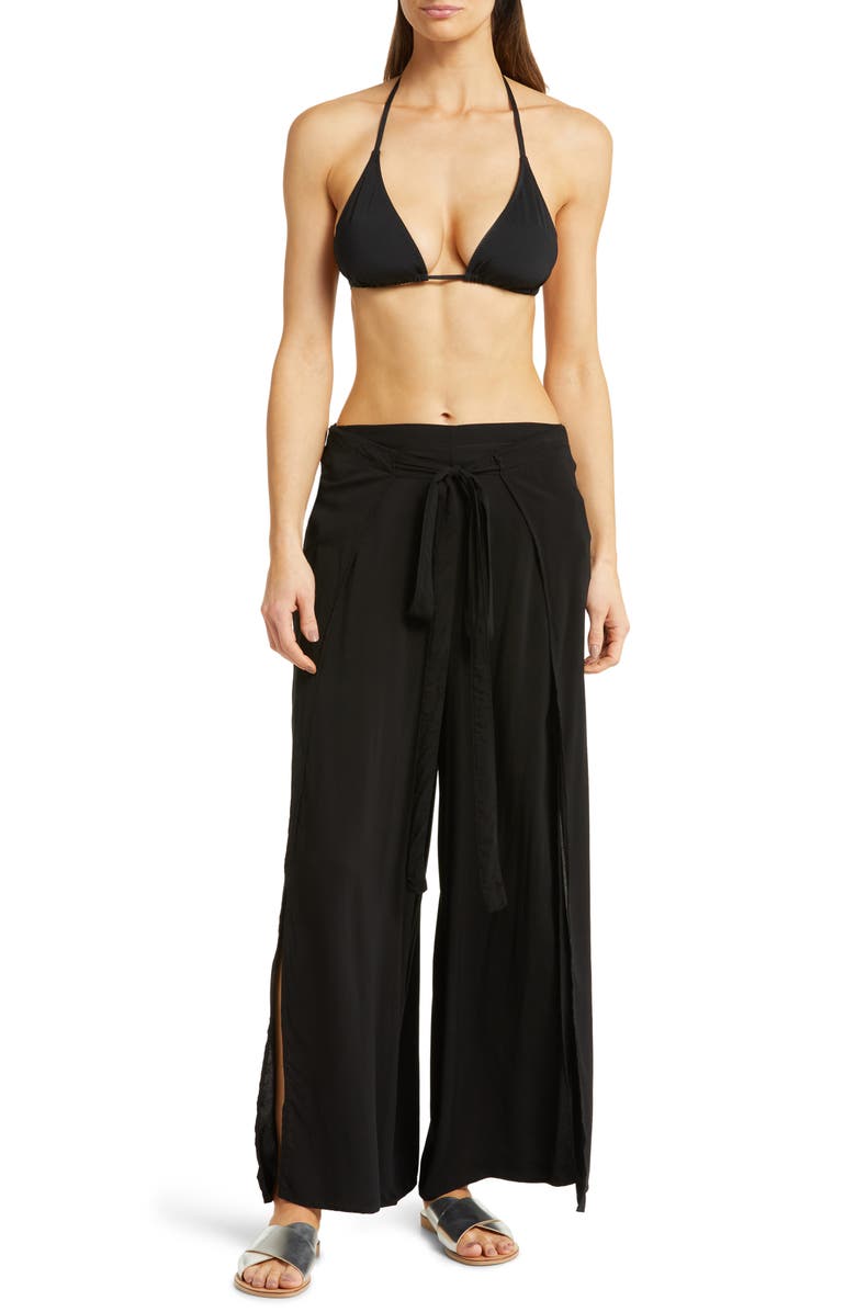 Elan Vented Wrap Cover-Up Pants, Main, color,