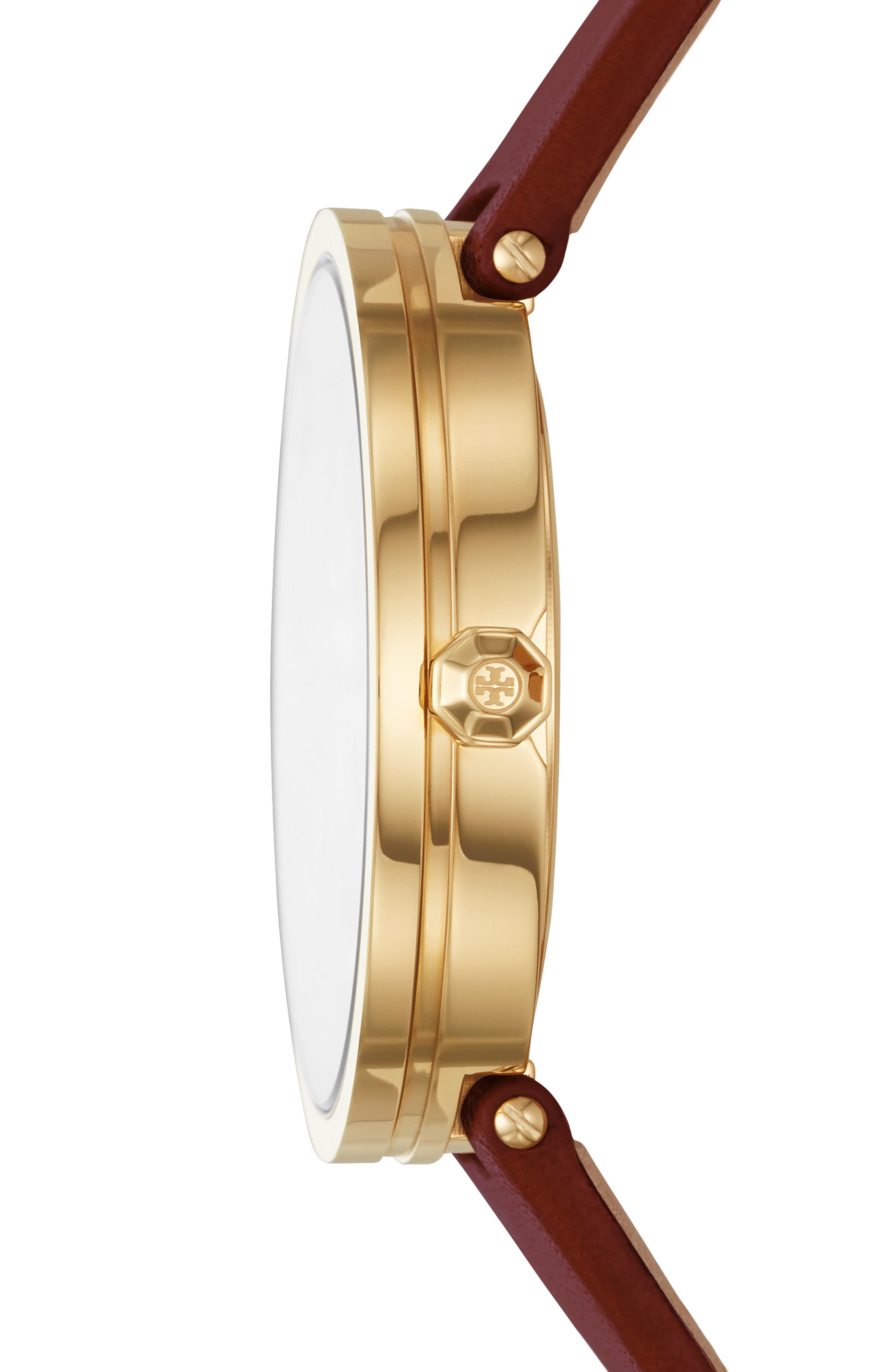 Tory Burch Reva Leather Strap Watch, 36mm (Women) | Nordstromrack