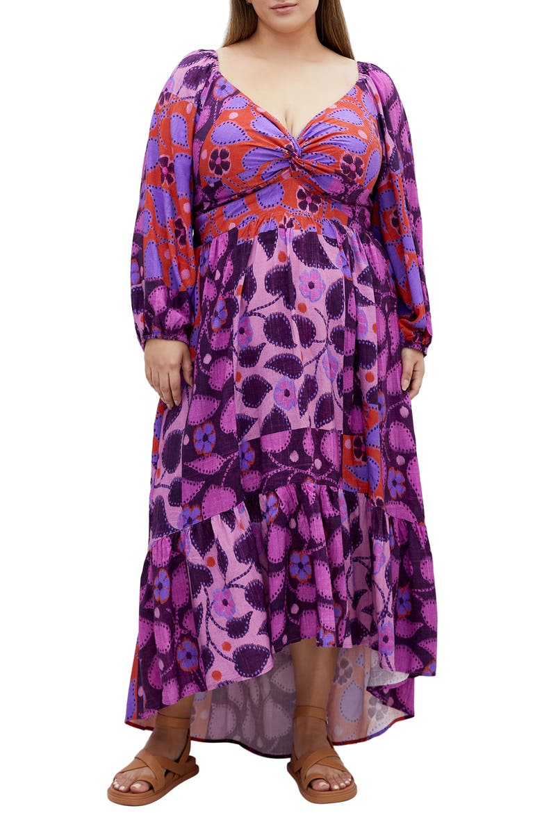 Gracie Print Long Sleeve Maxi Dress, Main, color, PLAYDATE