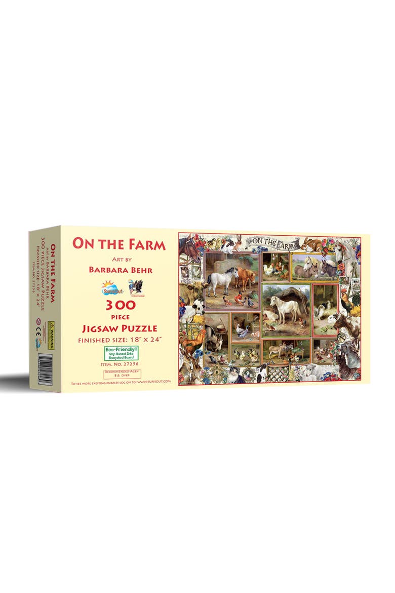 On the Farm 300 piece Jigsaw Puzzle for Adults, Main, color, Multicolor