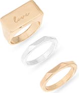 Leith Mixed Love 3-Pack Rings