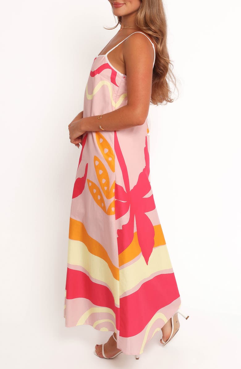 Petal & Pup Sofia Sleeveless Maxi Dress, Alternate, color, Pink Palm