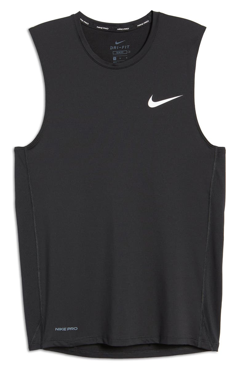 Nike Pro Dri-FIT Sleeveless T-Shirt, Alternate, color, 
