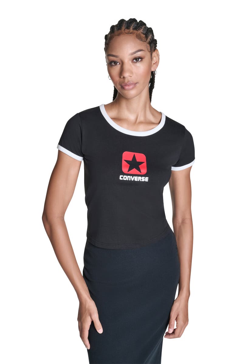 Converse Retro Box Star T-Shirt, Alternate, color, Converse Black