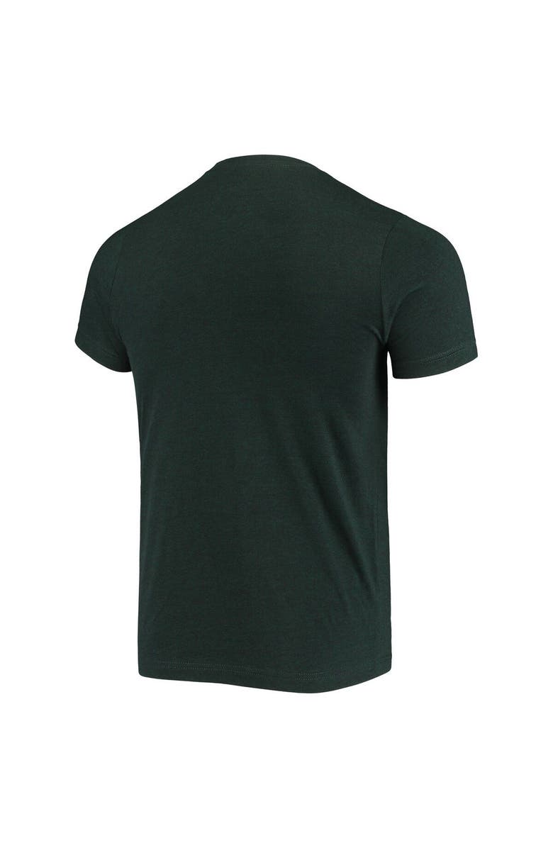 HOMEFIELD Men's Homefield Heathered Green Michigan State Spartans Vintage Logo T-Shirt, Alternate, color, 