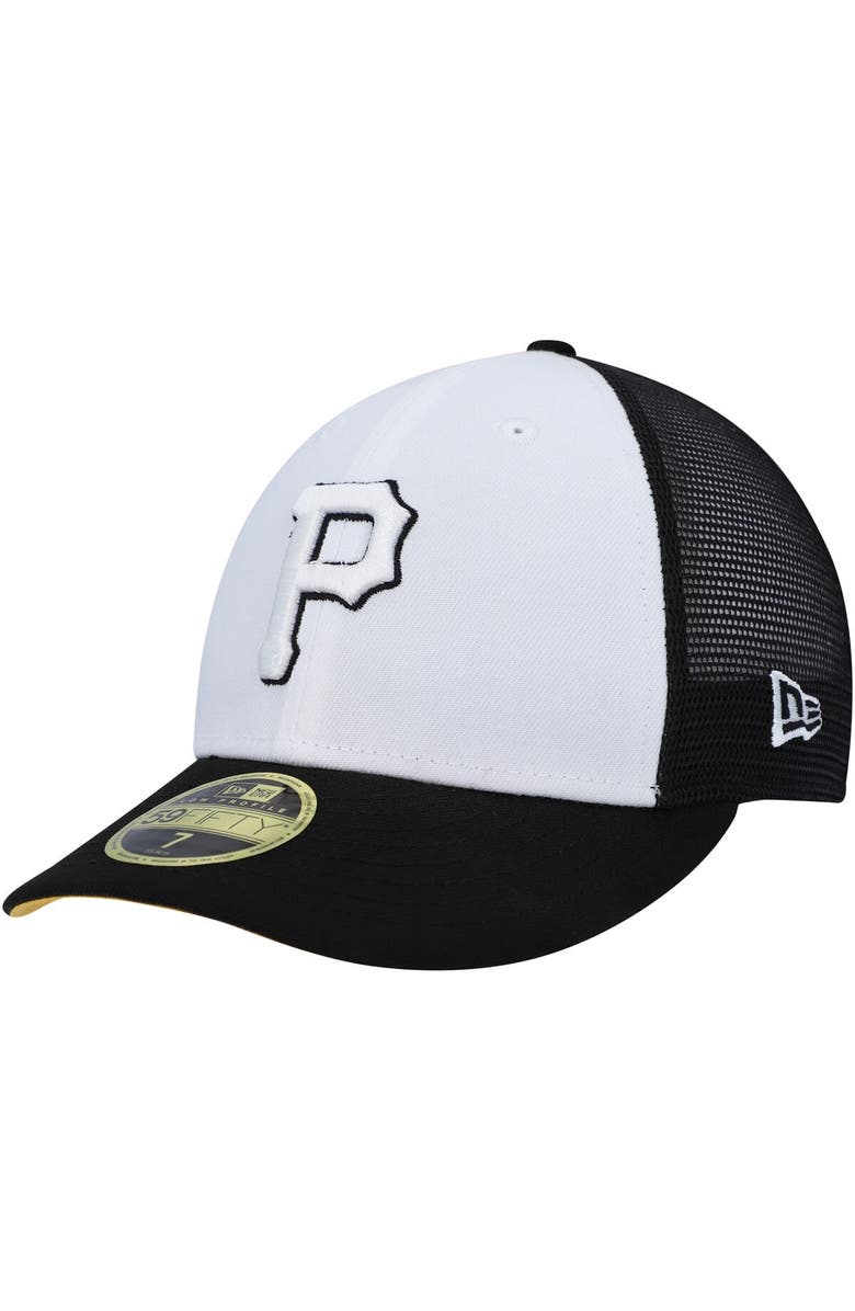 New Era Men's New Era White/Black Pittsburgh Pirates 2023 On-Field Batting Practice Low Profile 59FIFTY Fitted Hat, Alternate, color, White