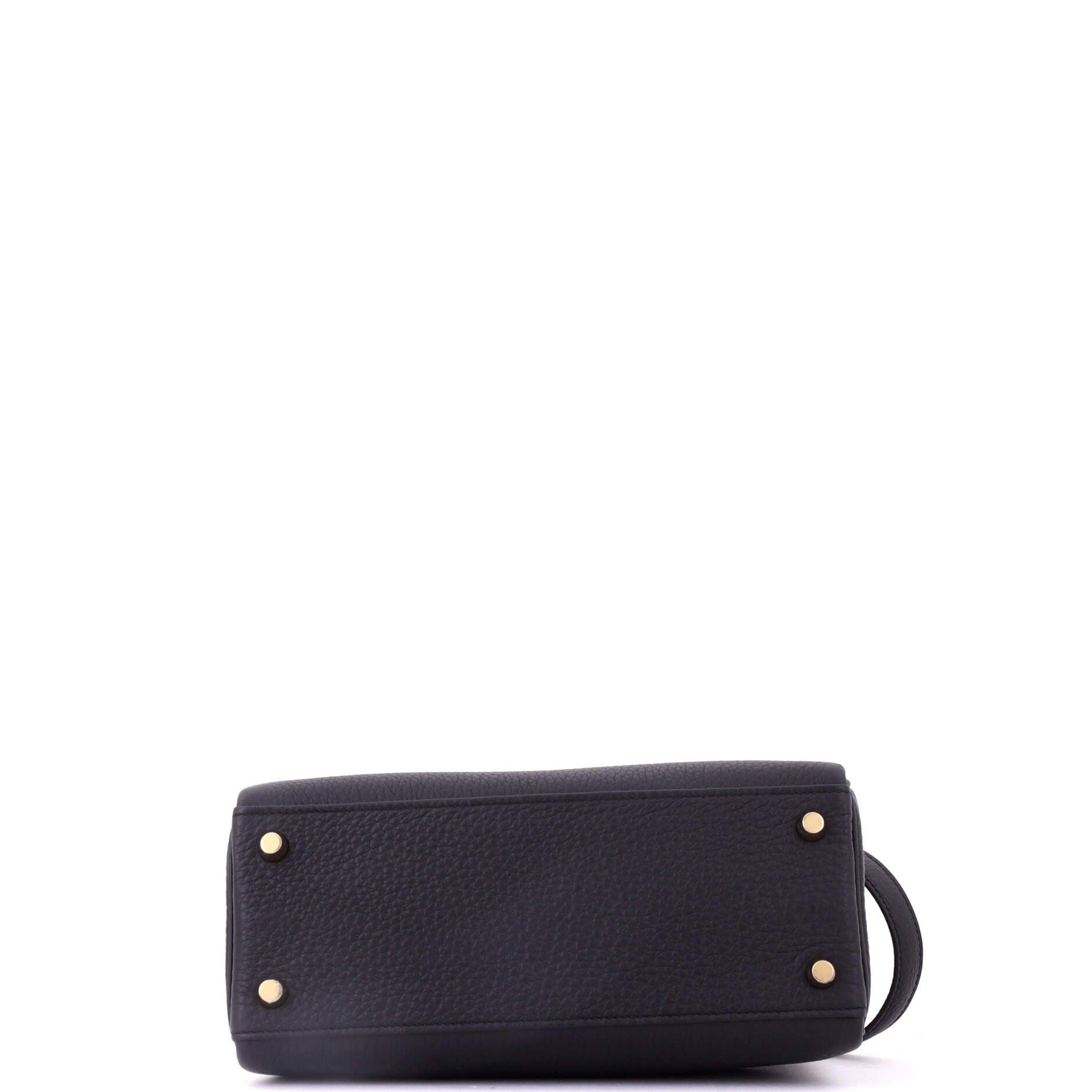 Pre-Owned Hermes Kelly Handbag Black Togo with Gold Hardware 25, Alternate, color, Noir