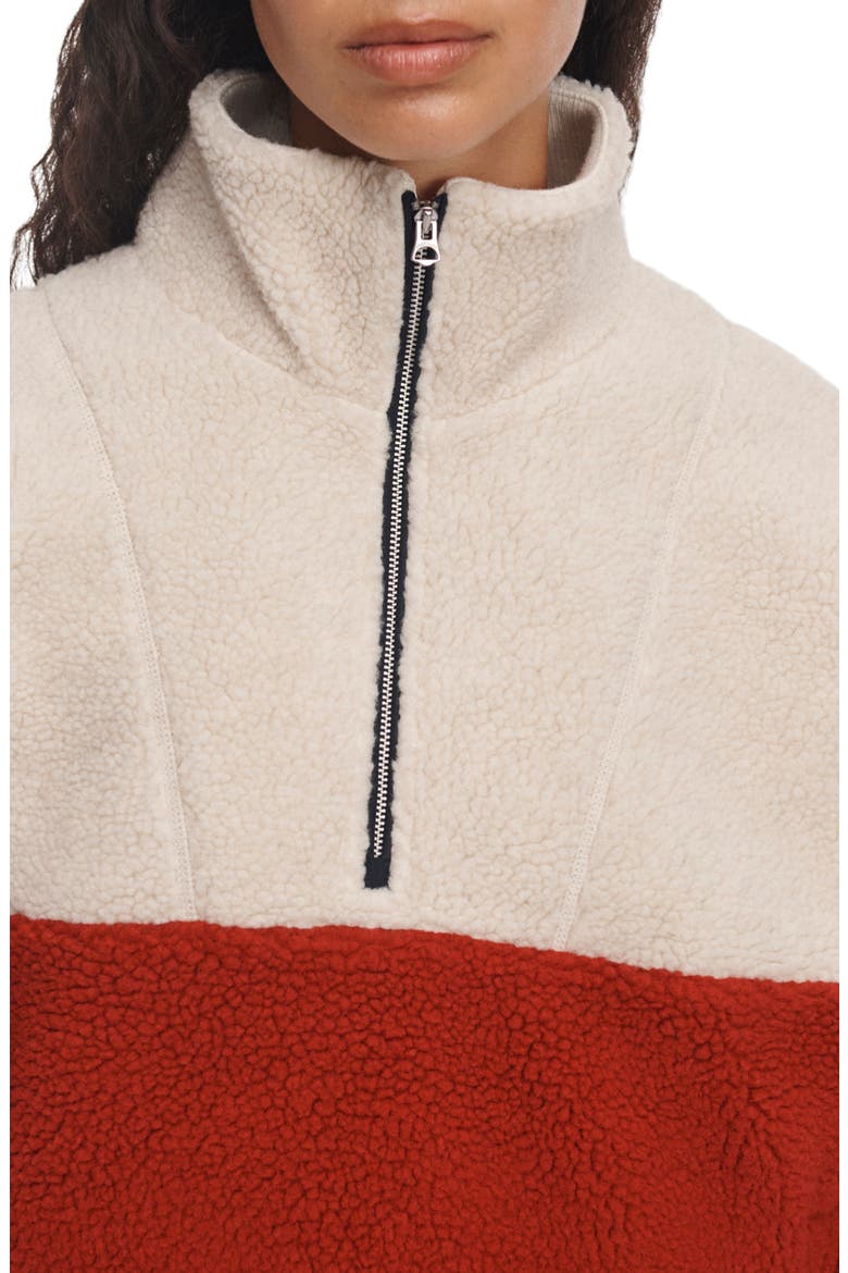 Charly Zip Pullover, Alternate, color, RED MULTI