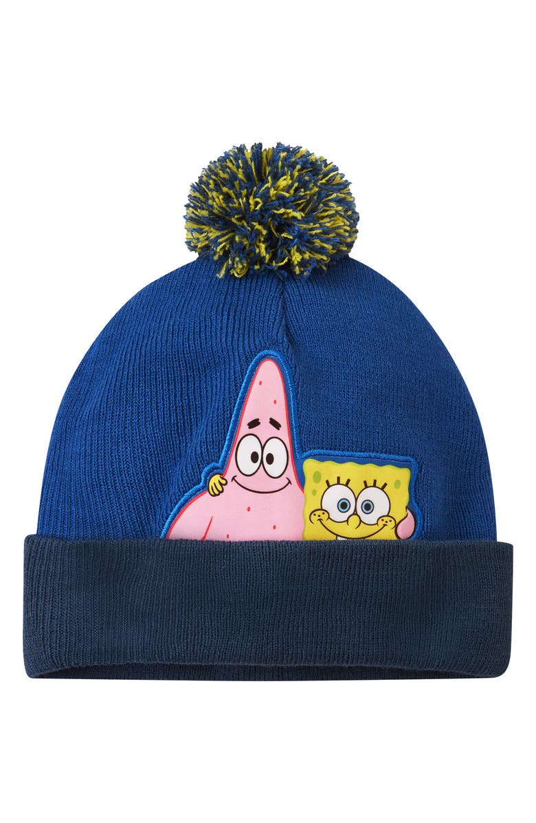 Andy & Evan Kids' SpongeBob<sup>®</sup> Beanie Hat & Mittens Set, Alternate, color, Bla