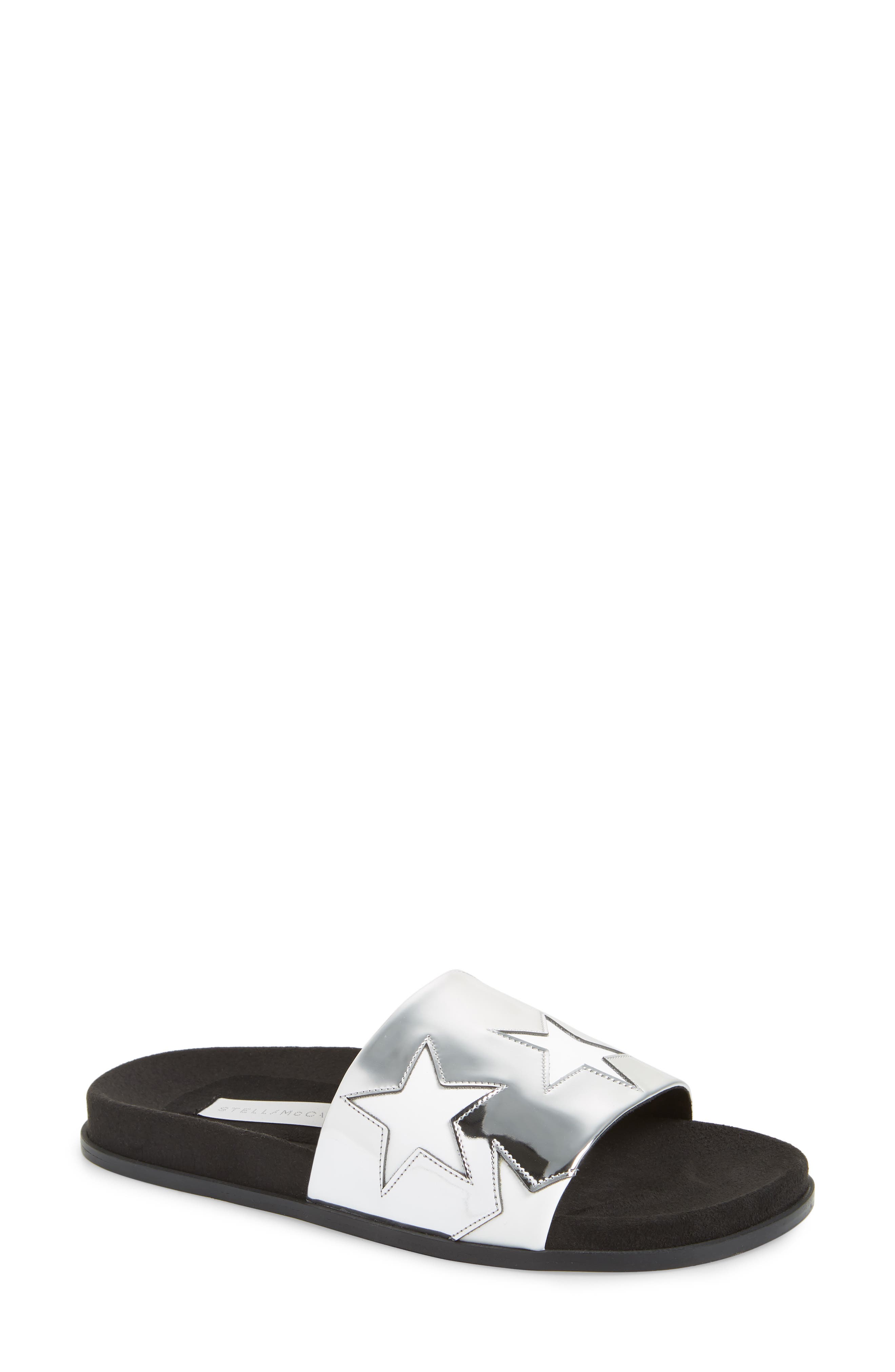 Stella McCartney Star Slide Sandal, Main, color, 
