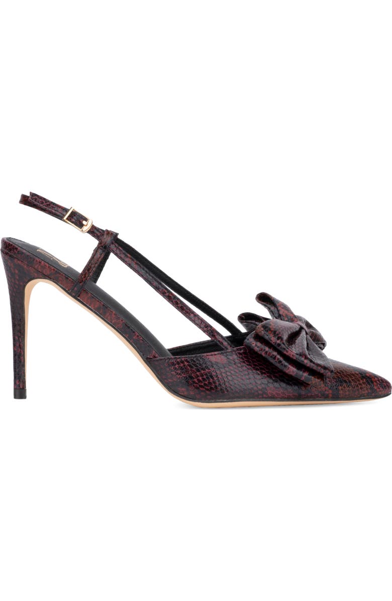 NEW YORK AND COMPANY Georgina Slingback Pump, Alternate, color, Burgundy