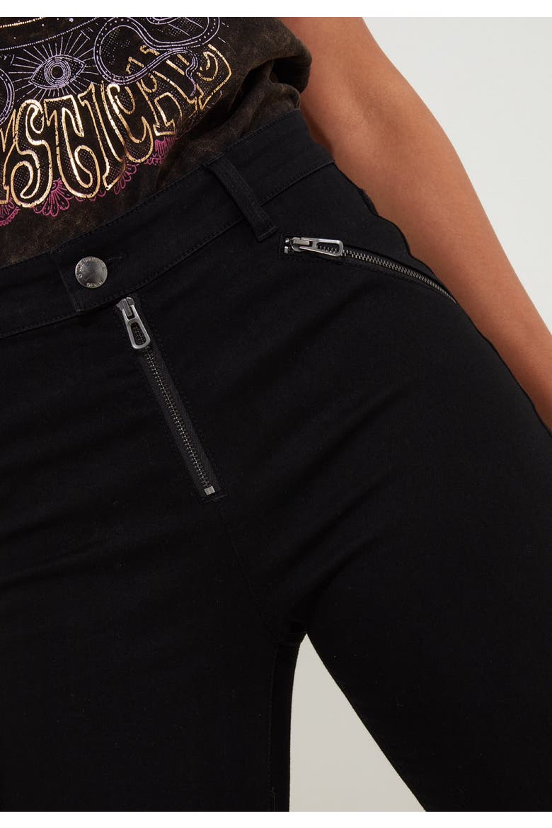 Stretch Denim Rocker Skinny Jean, Alternate, color, BLACK