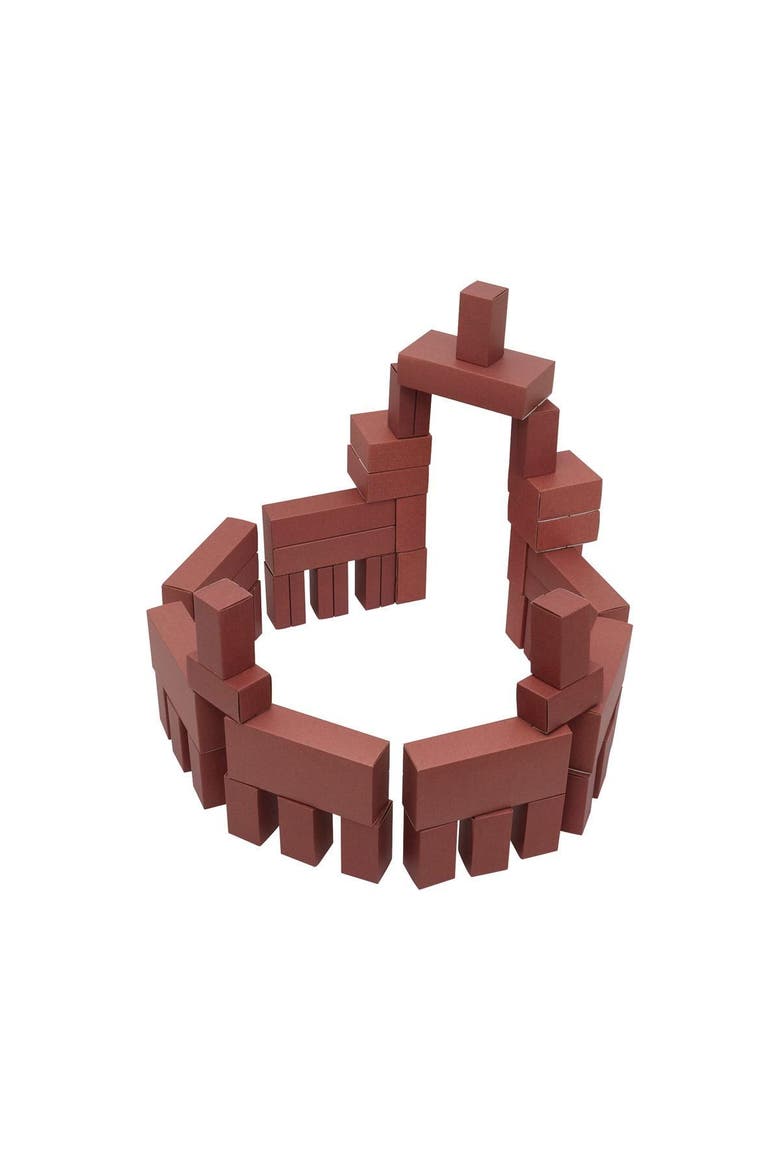 Jumbo Brick Blocks - 40 Pieces, Alternate, color, Red