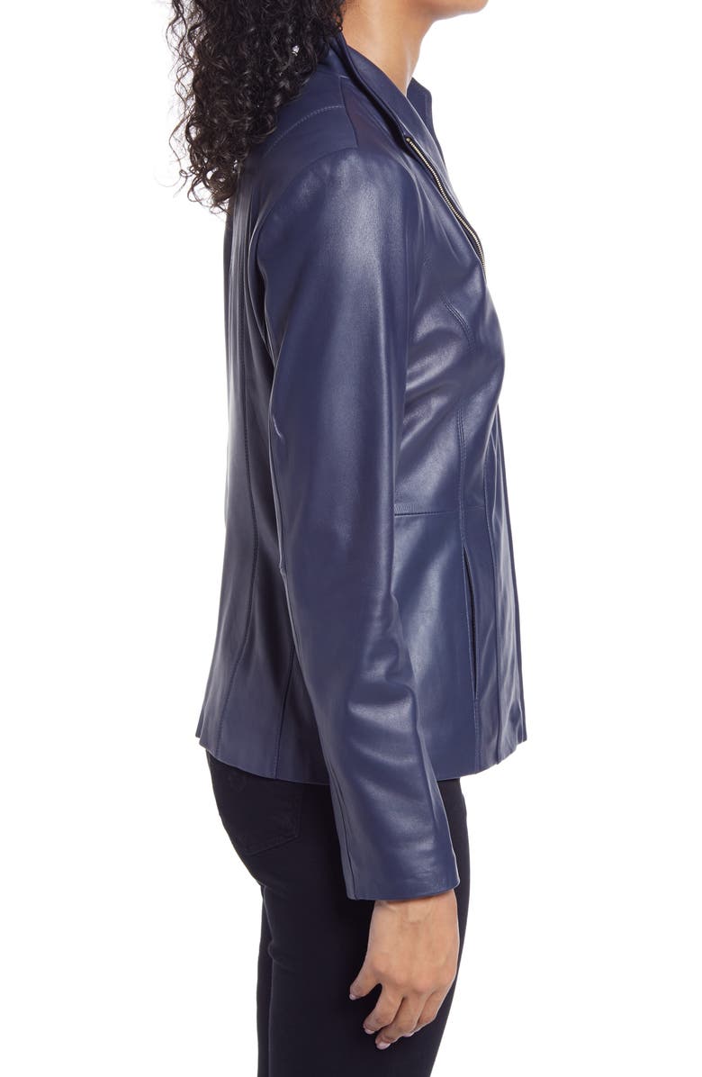 Cole Haan Signature Cole Haan Lambskin Leather Jacket, Alternate, color,