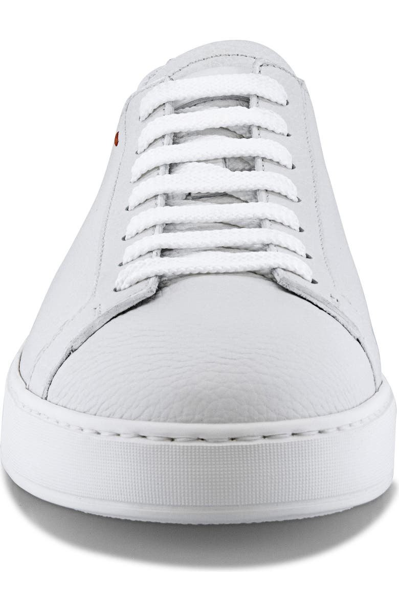 Santoni Biking Low Top Sneaker, Alternate, color, White