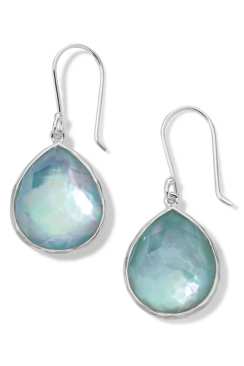 Wonderland Large Teardrop Earrings, Main, color, SILVER