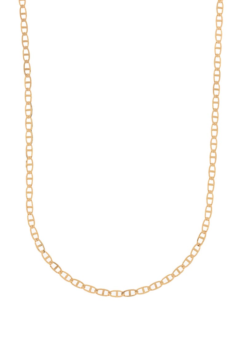 Flat Mariner Chain Necklace, Main, color, GOLD
