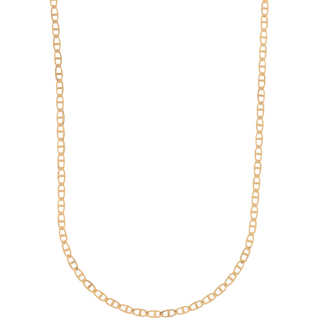 Best Silver Flat Mariner Chain Necklace In Gold