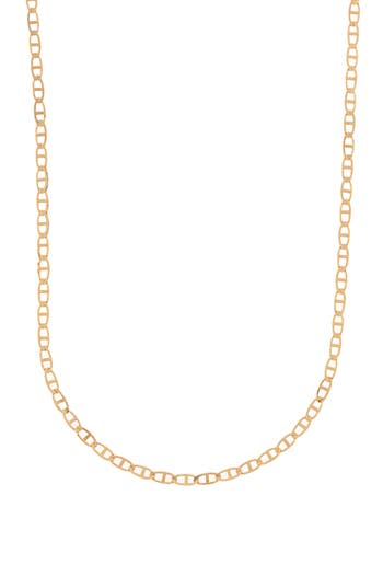 Best Silver Flat Mariner Chain Necklace In Gold