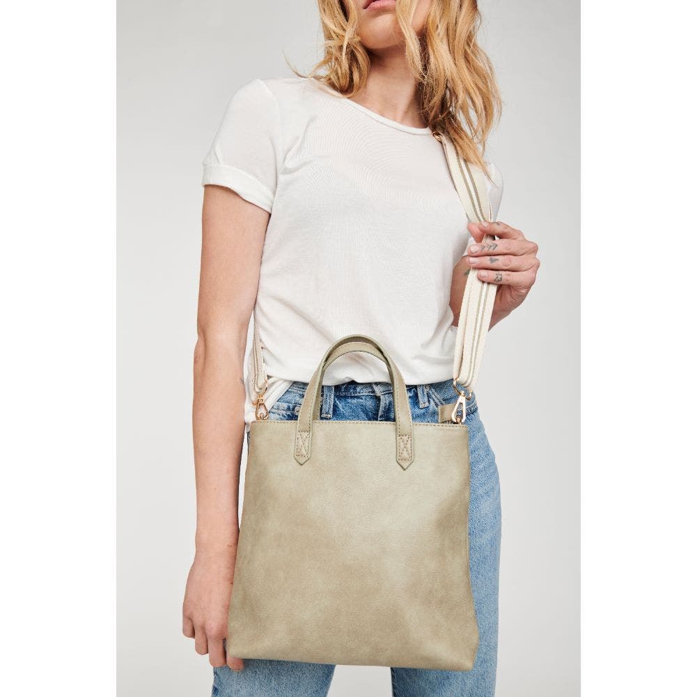 MODA LUXE Selena Mini Tote, Alternate, color, Sage