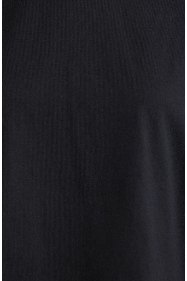 Crochet Trim Cotton Batwing Top, Alternate, color, BLACK