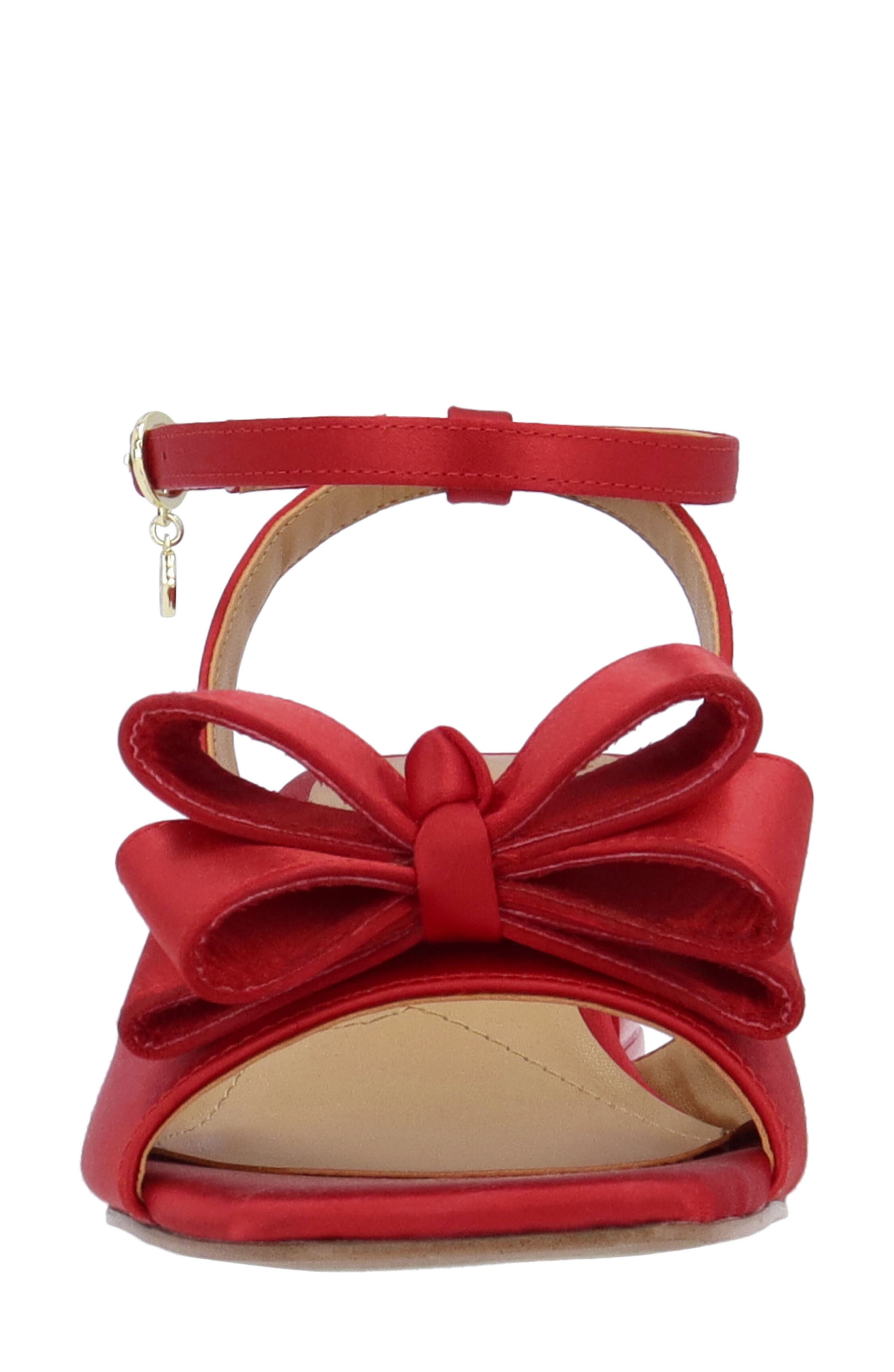 Novela Ankle Strap Sandal, Alternate, color, RED