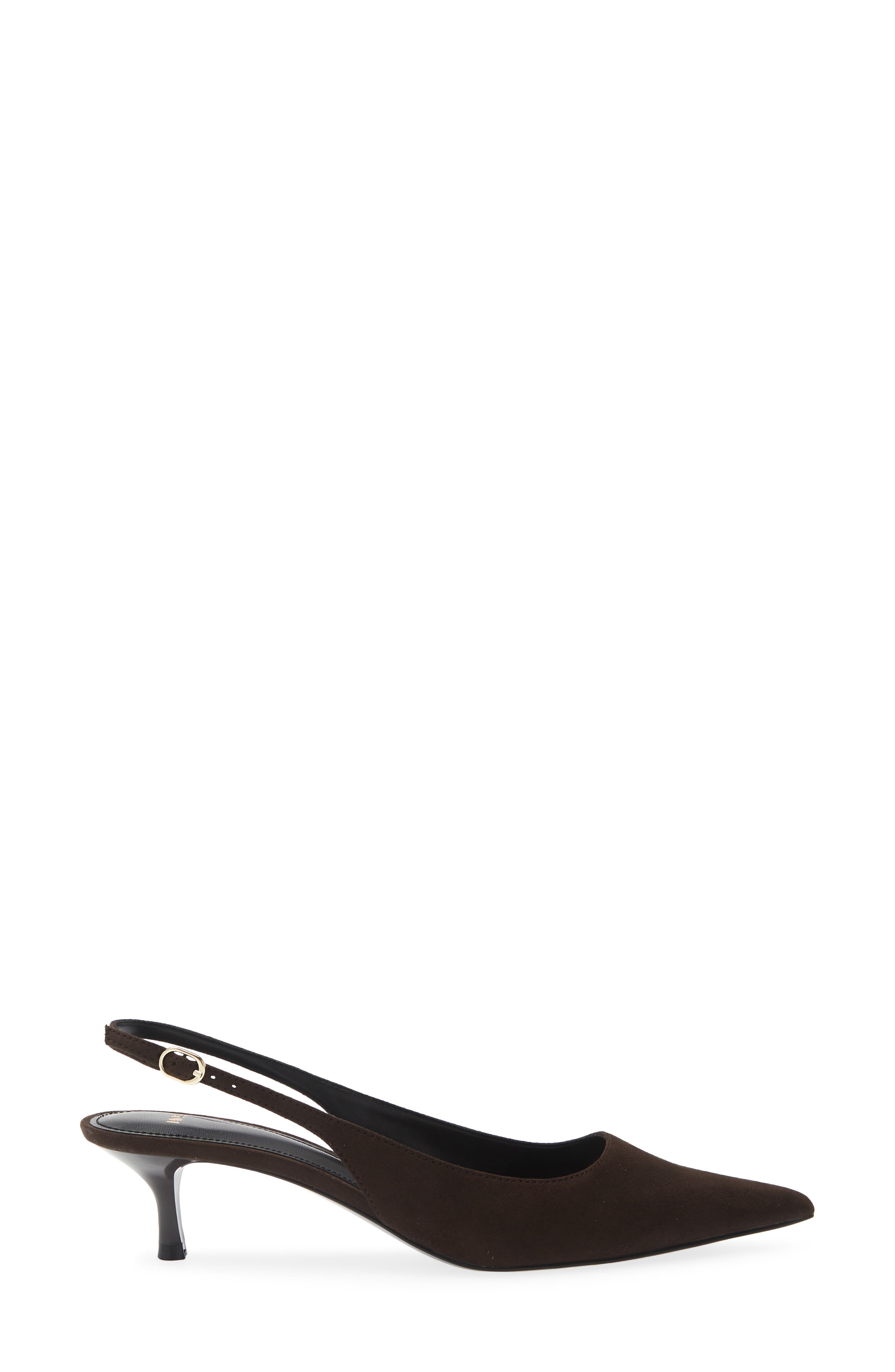 Monaco Pointed Toe Slingback Pump, Alternate, color, CHOCOLATE