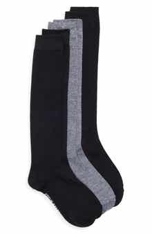 3-Pack Marled Knee High Socks