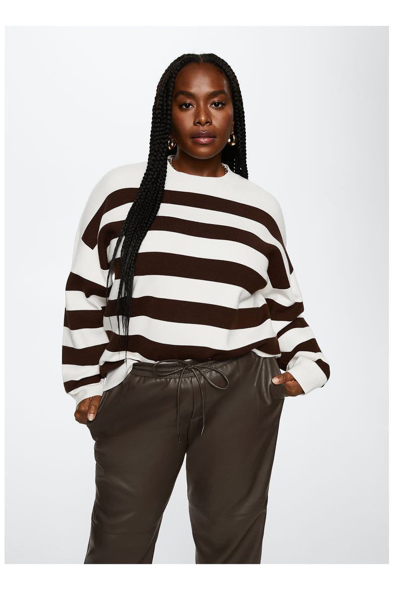 Faux Leather Straight Leg Pants, Alternate, color, MEDIUM BROWN