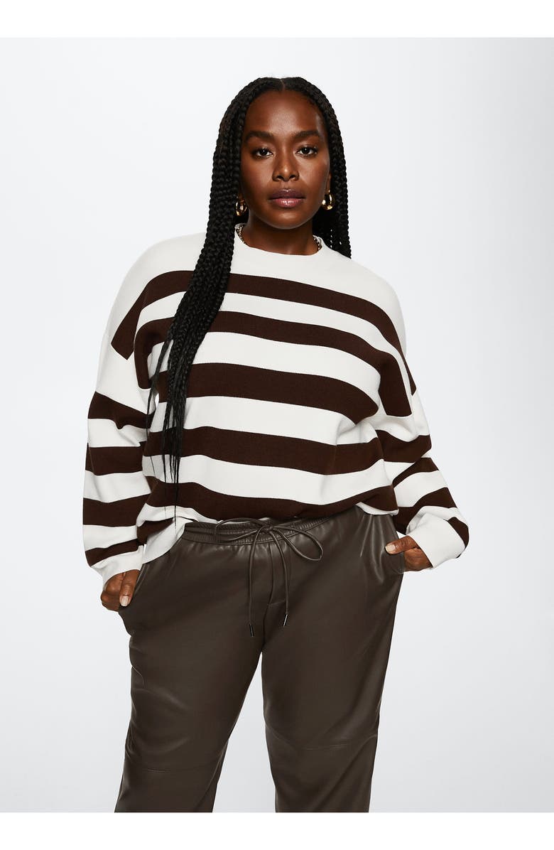 MANGO Faux Leather Straight Leg Pants, Alternate, color, 