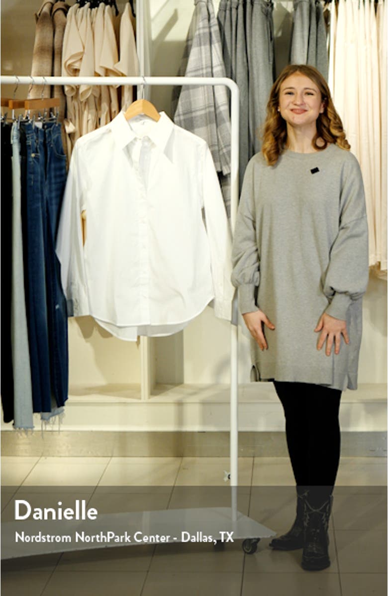 Jenny Oversize Cotton Button-Up Shirt, sales video thumbnail