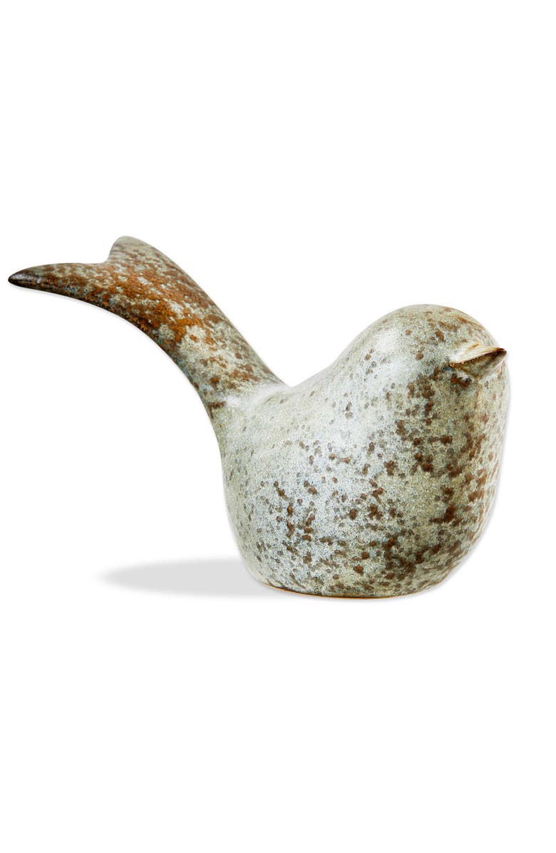 tag Gray Stoneware Bird Figurine Decorative Ceramic Animal, Main, color, Gray