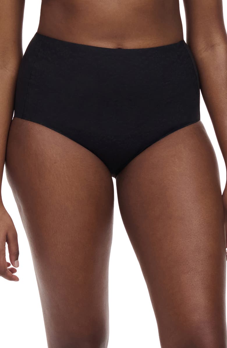 Chantelle Lingerie Comfort Chic High Waist Control Briefs, Main, color, Black