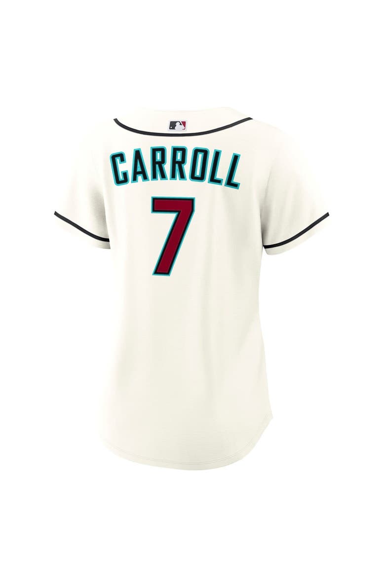Women's Nike Corbin Carroll Cream Arizona Diamondbacks Home Replica Jersey, Alternate, color, Cream