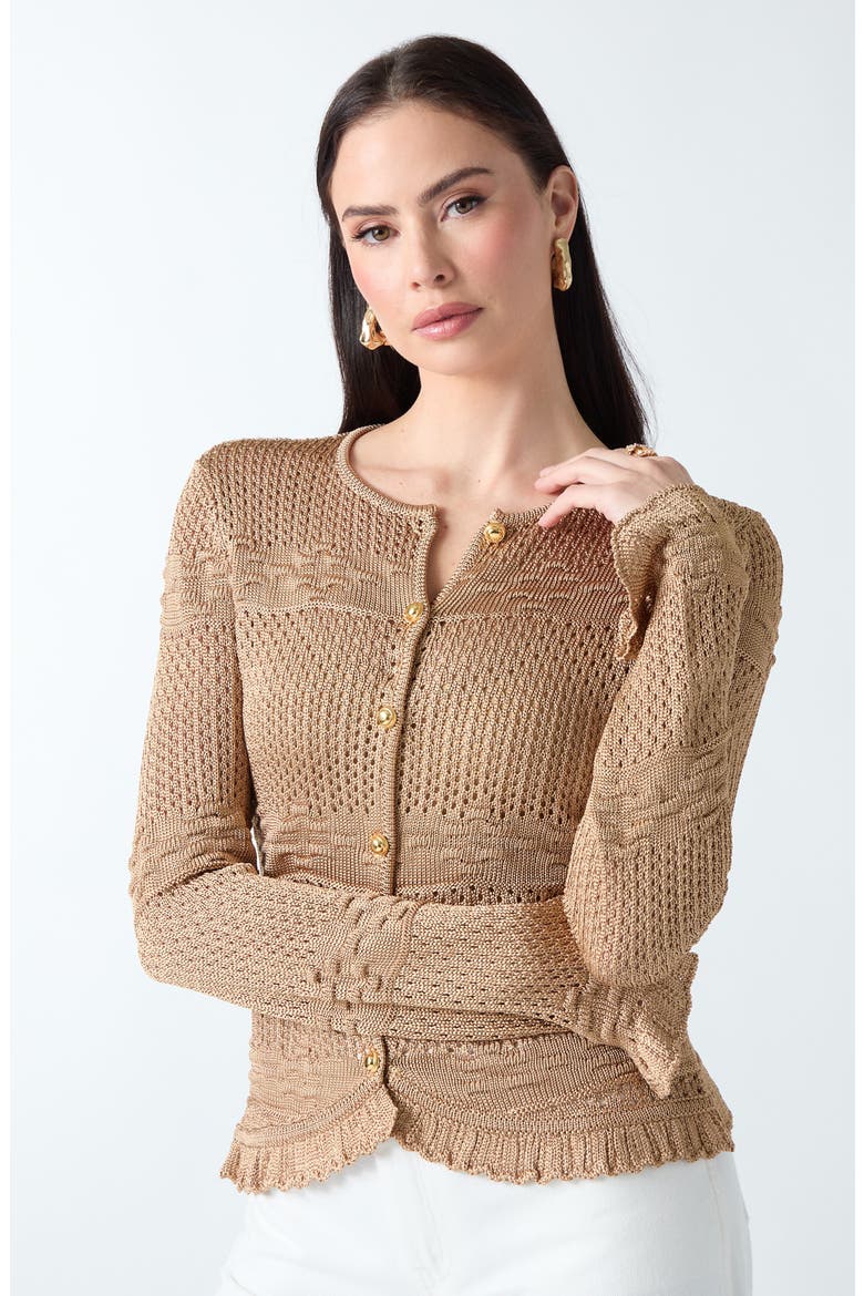 Marcie Cardigan, Alternate, color, BEIGE