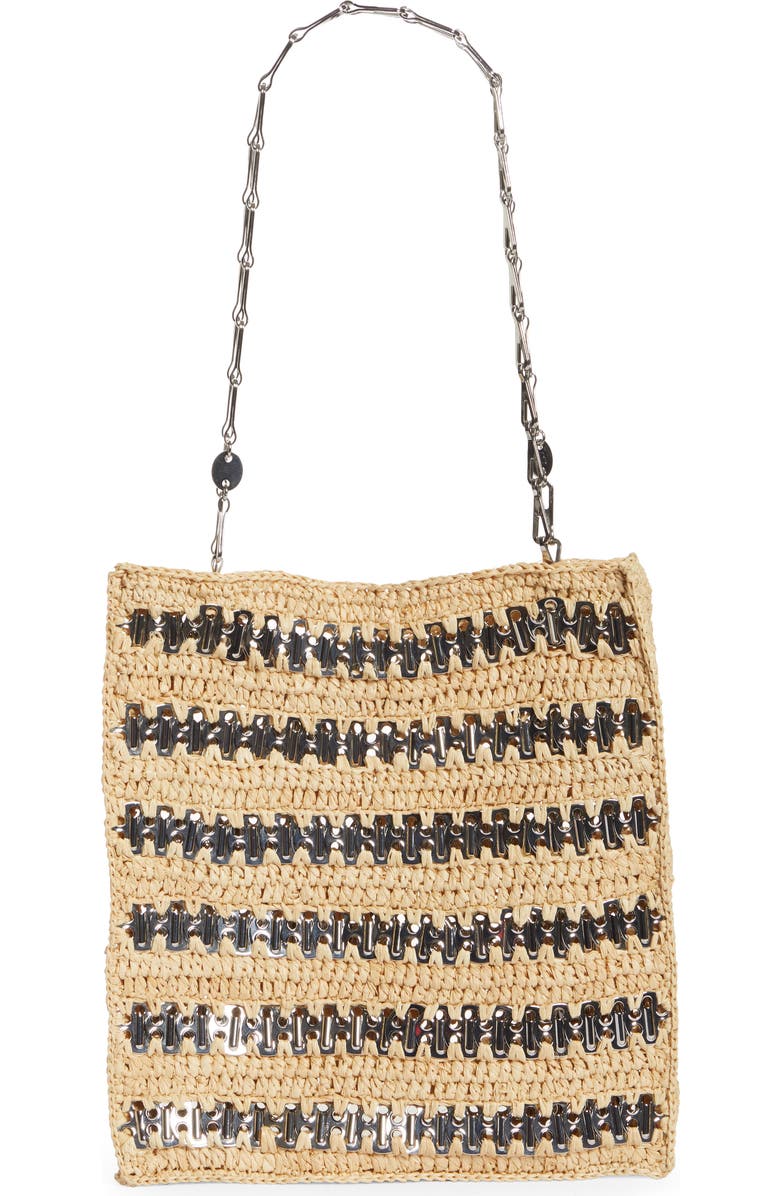 Rabanne paco rabanne 1969 Raffia Tote, Alternate, color,
