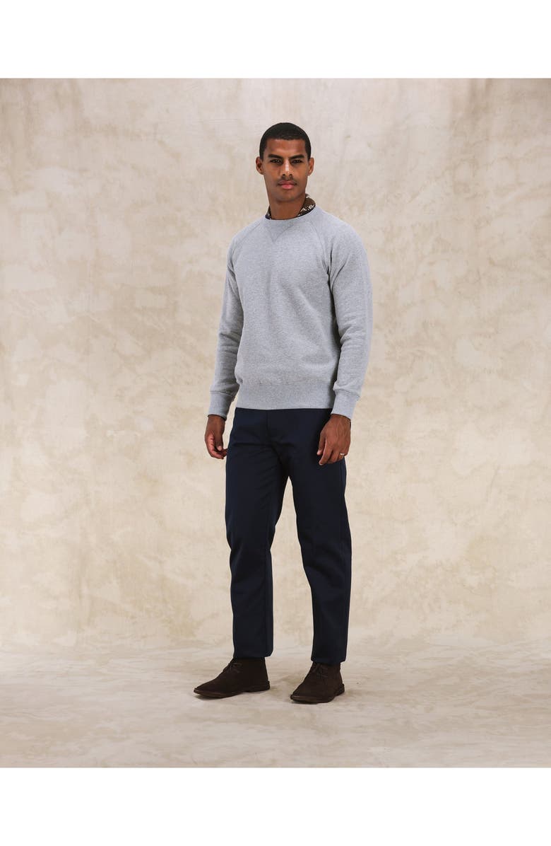 Fortela Harvard Fleece Jersey Raglan Sleeve Sweatshirt, Alternate, color, Melange