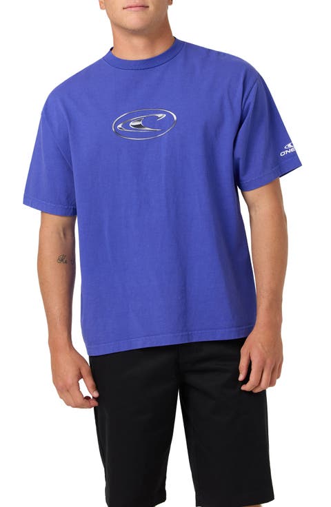 Chrome Wave Cotton Graphic T-Shirt