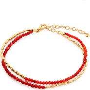 Monica Vinader Mini Nugget Beaded Layered Bracelet