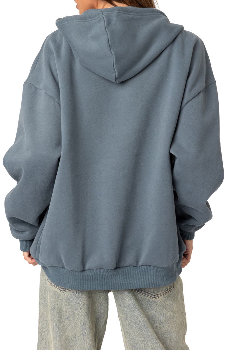 EDIKTED New York Angels Oversize Hoodie, Alternate, color, Blue