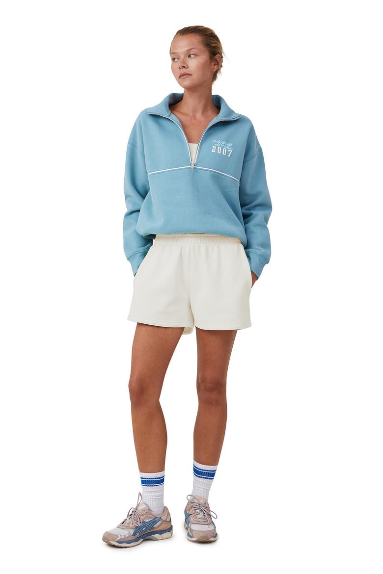 Women's Active Plush Essential Gym Short, Main, color, Coconut Milk