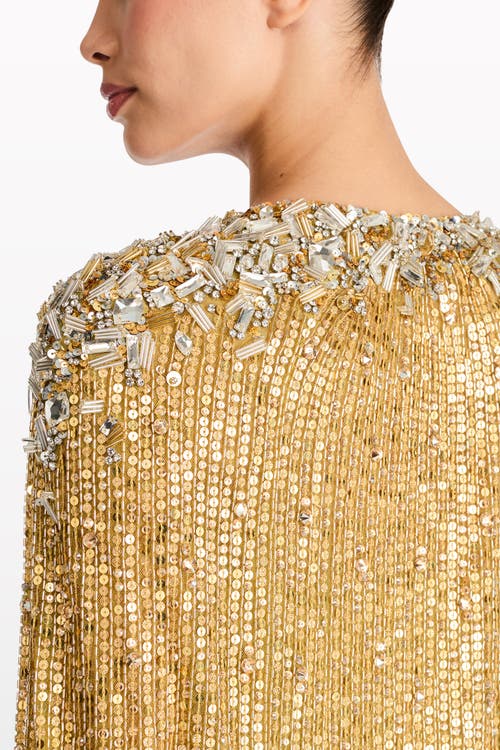 Jenny Packham Mina Jacket In Gold