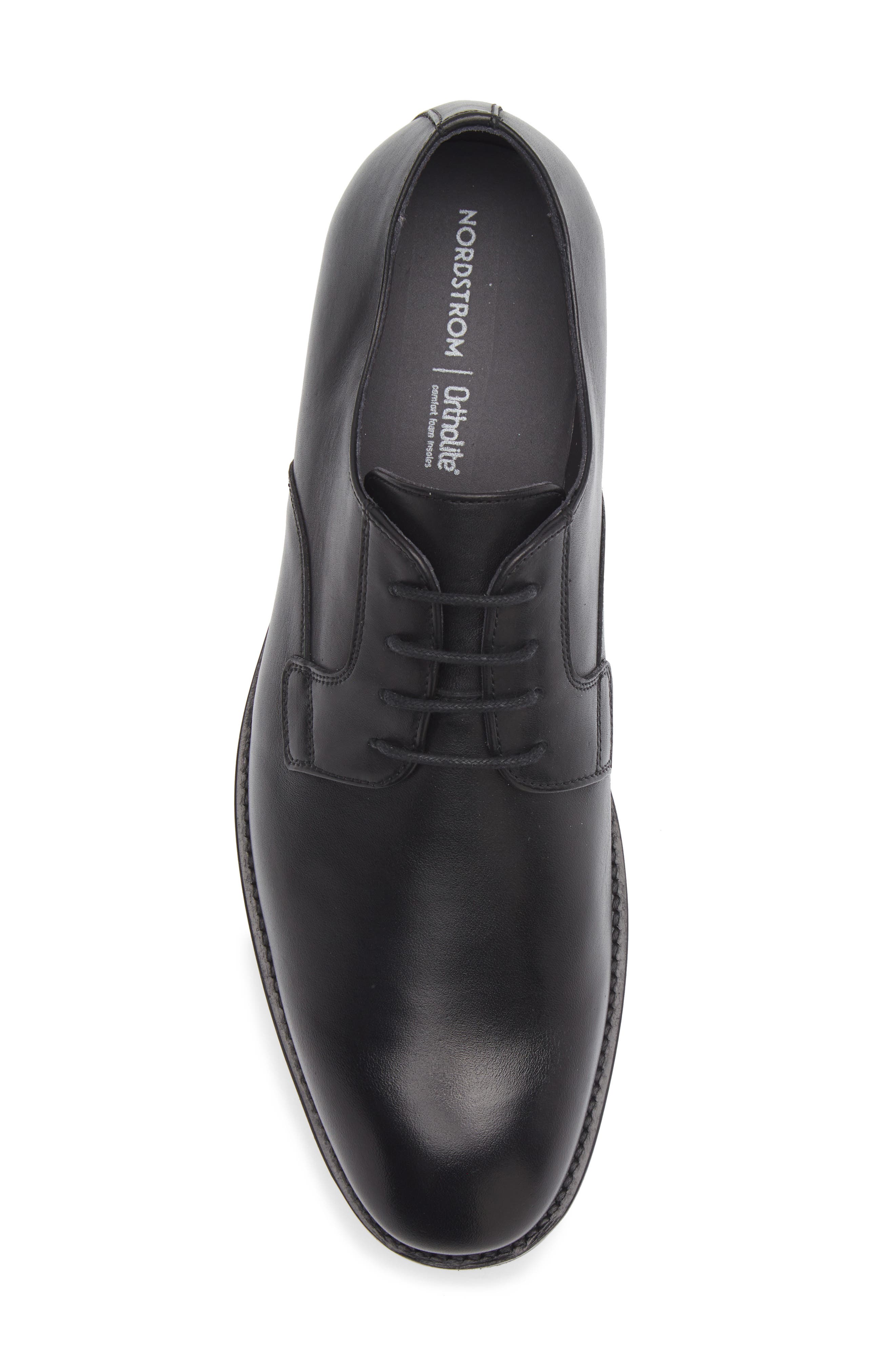 Nordstrom Michael Plain Toe Derby, Alternate, color, Black