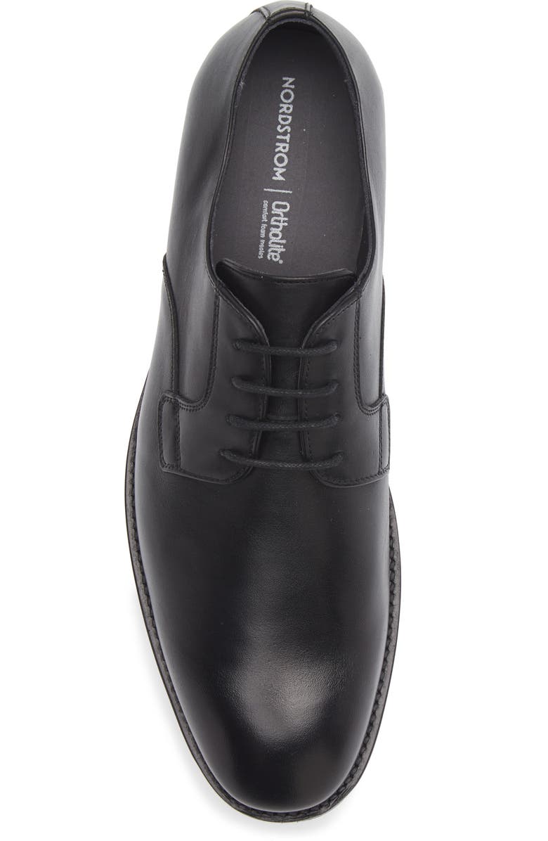 Nordstrom Michael Plain Toe Derby, Alternate, color, Black